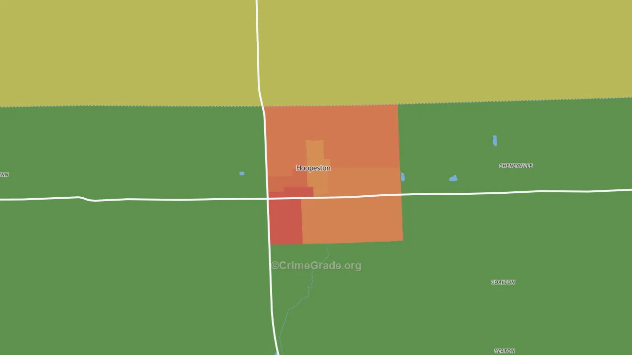 60942, IL Map of Theft Rates