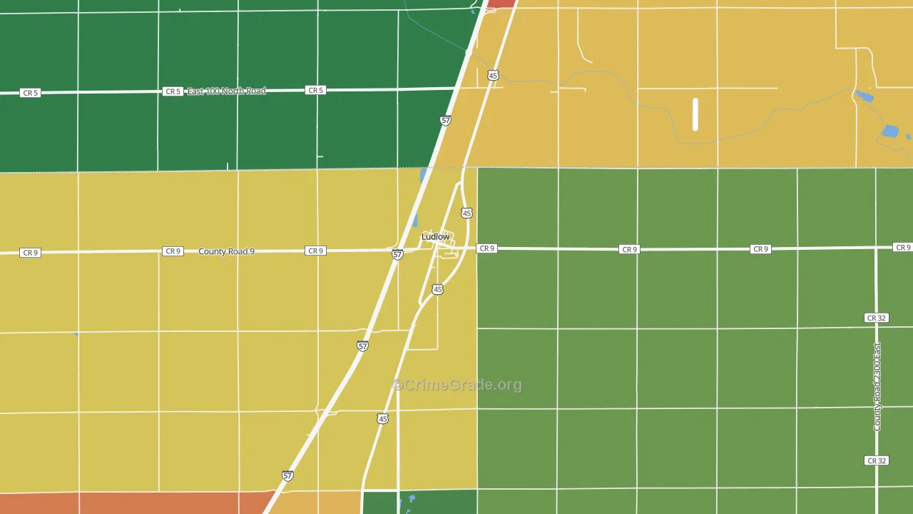 60949, IL Map of Theft Rates