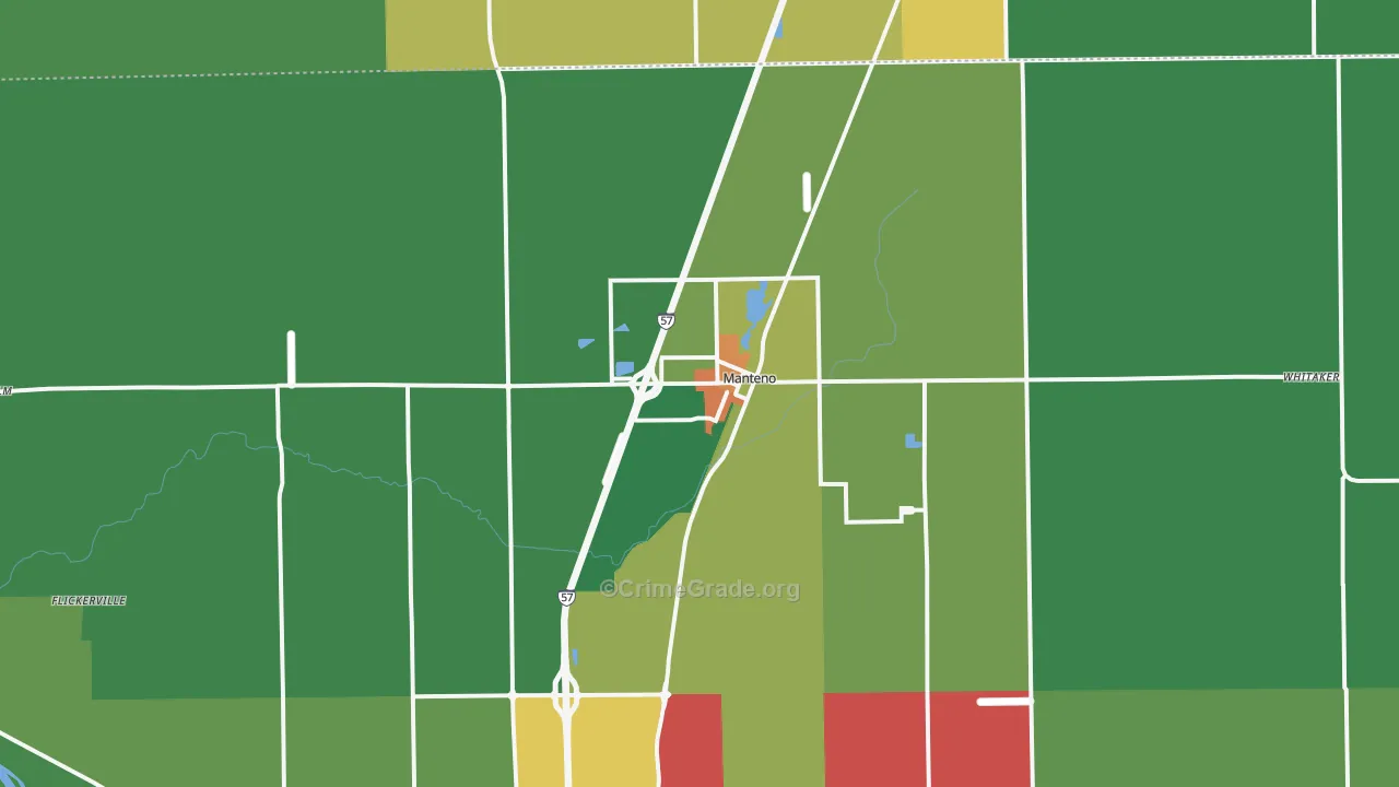 60950, IL Map of Theft Rates
