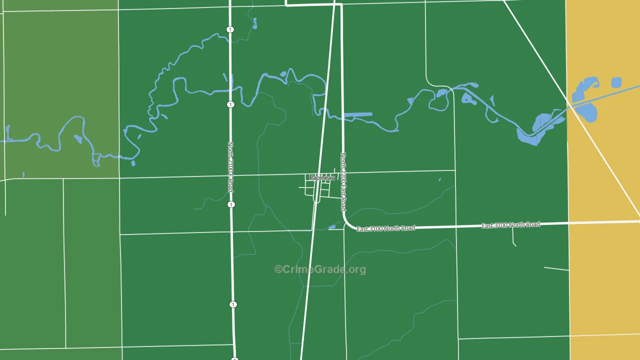 60956, IL Map of Theft Rates