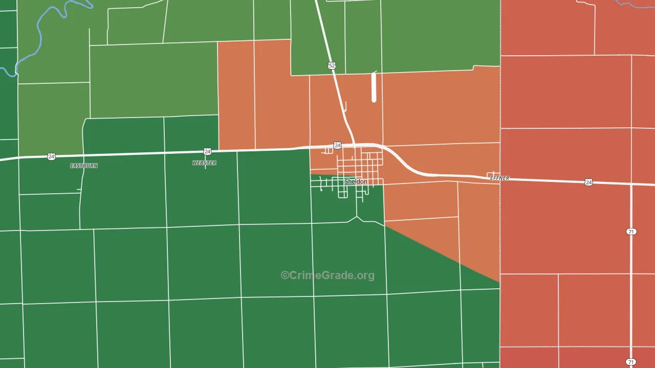 60966, IL Map of Theft Rates