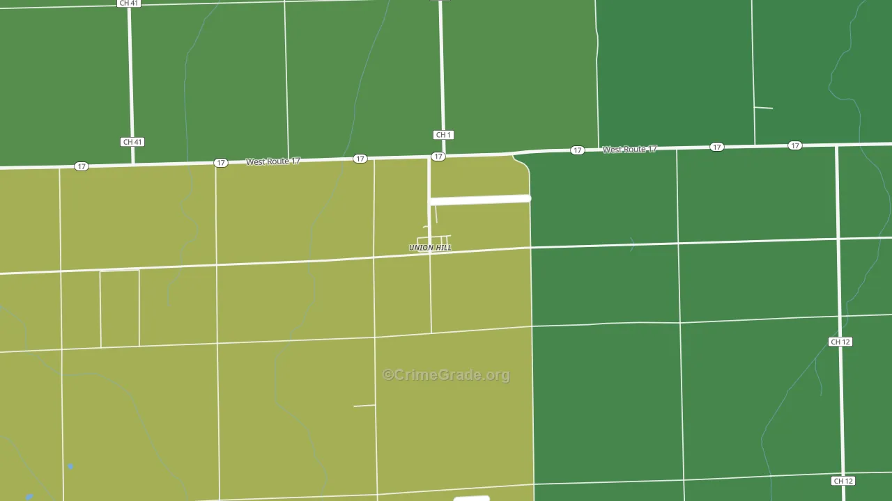 60969, IL Map of Theft Rates