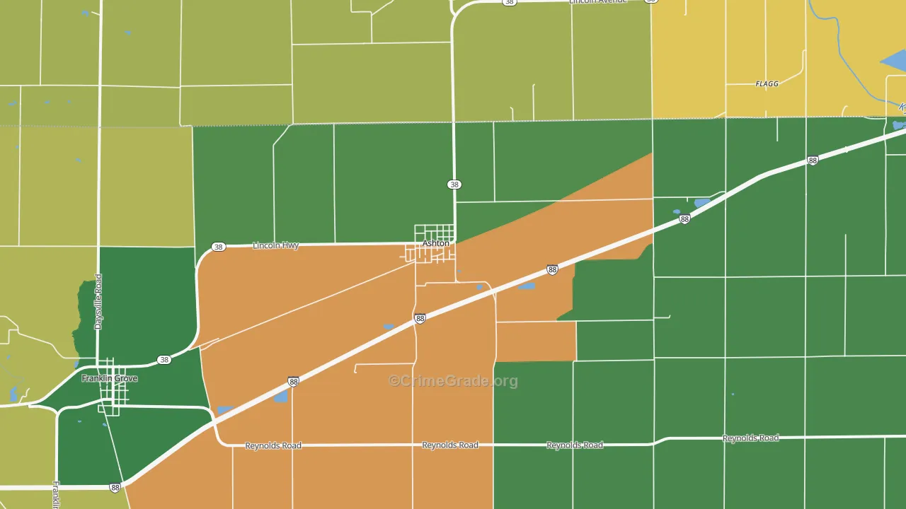 61006, IL Map of Theft Rates