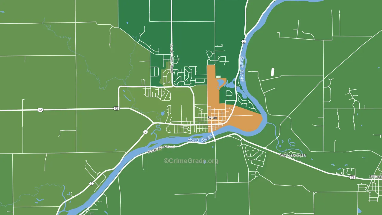 61010, IL Map of Theft Rates