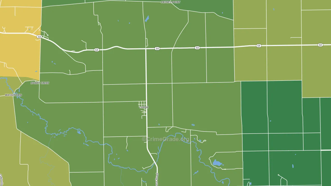 61015, IL Map of Theft Rates