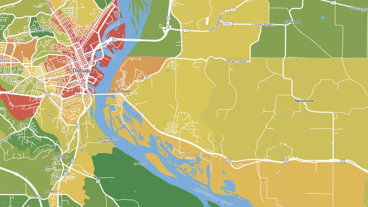 61025, IL Map of Theft Rates