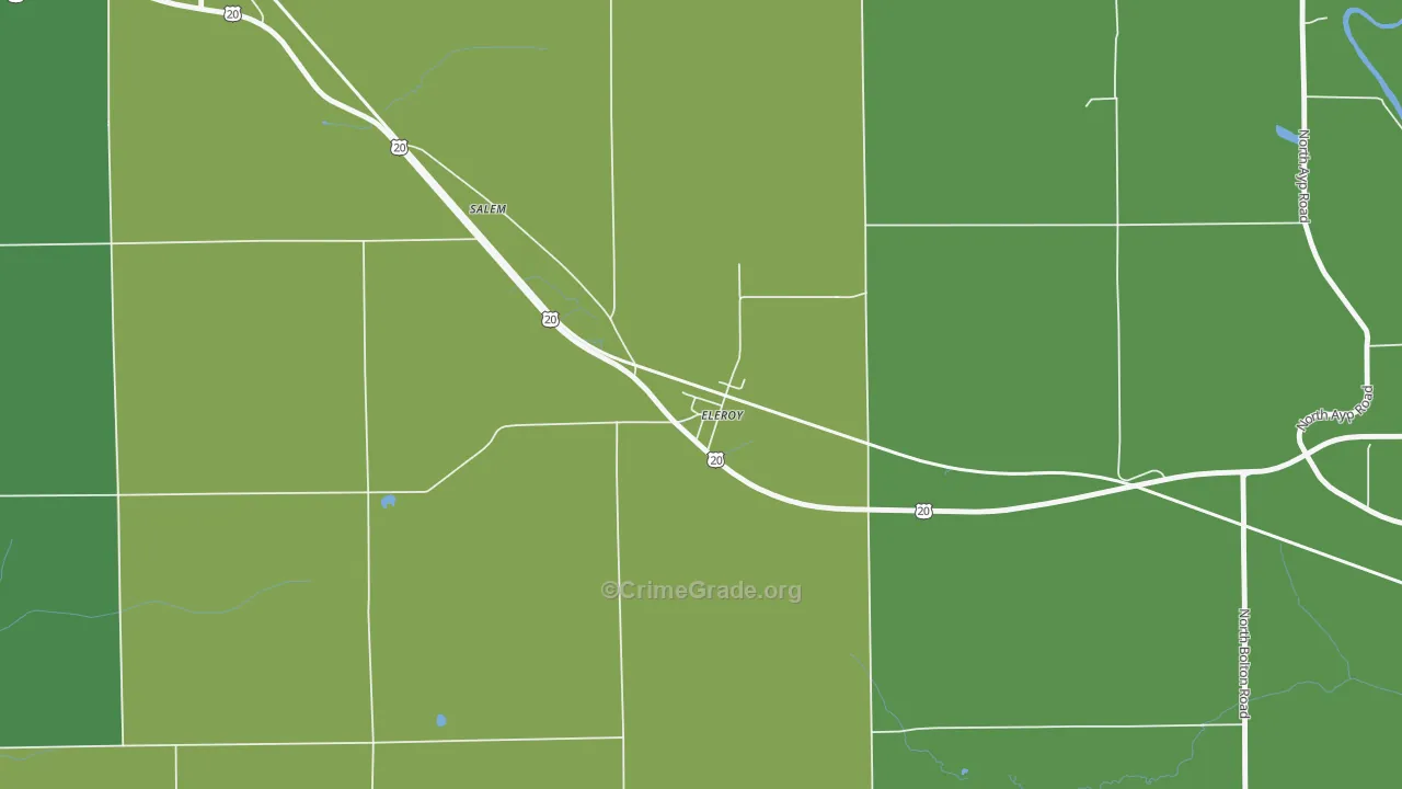 61027, IL Map of Theft Rates