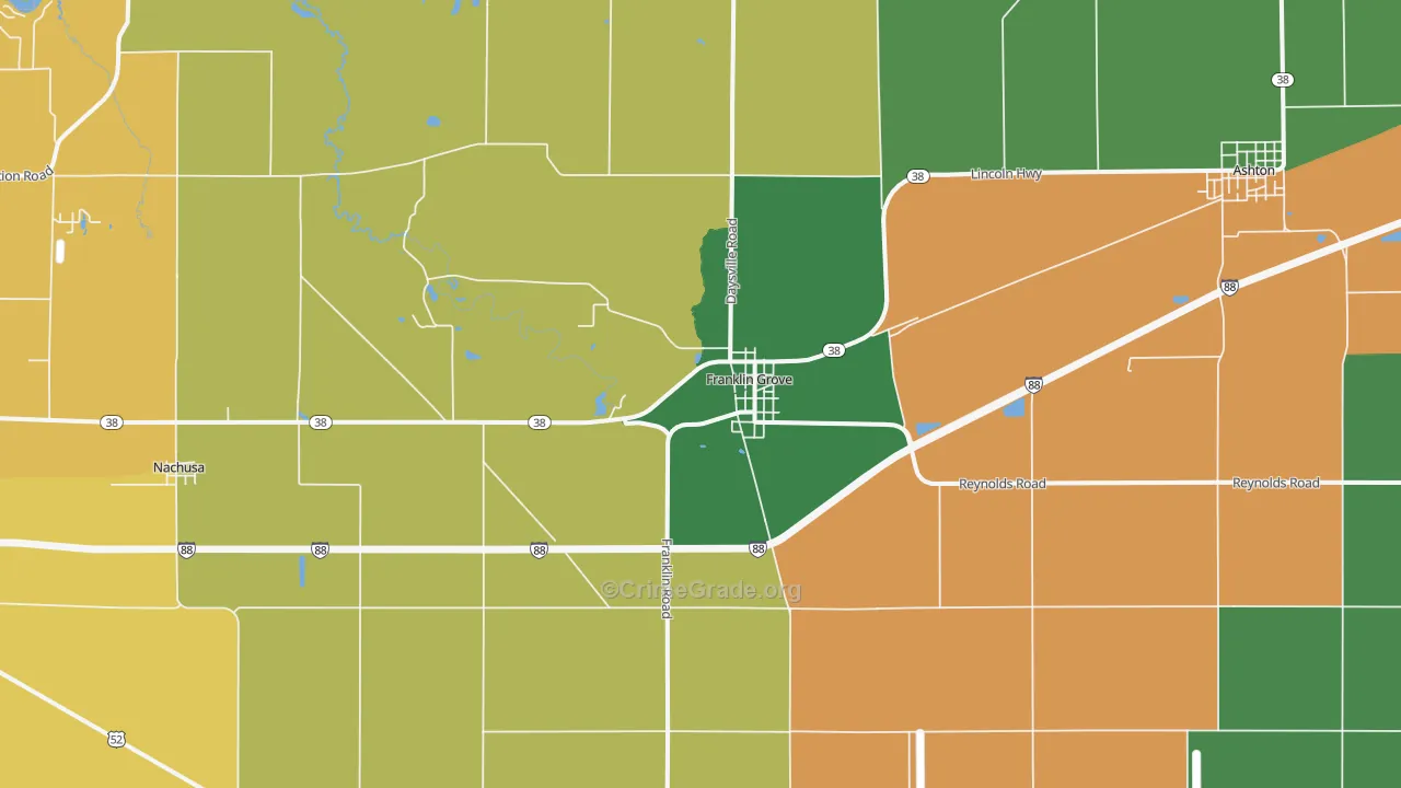 61031, IL Map of Theft Rates