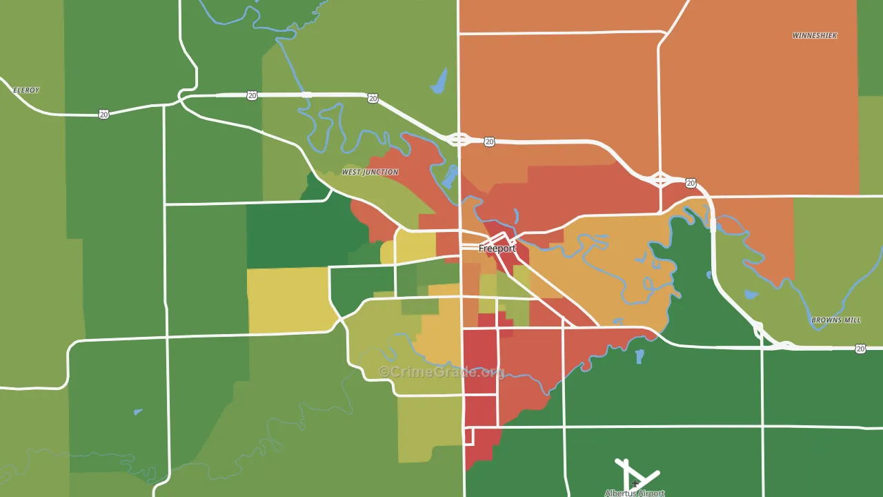 61032, IL Map of Theft Rates