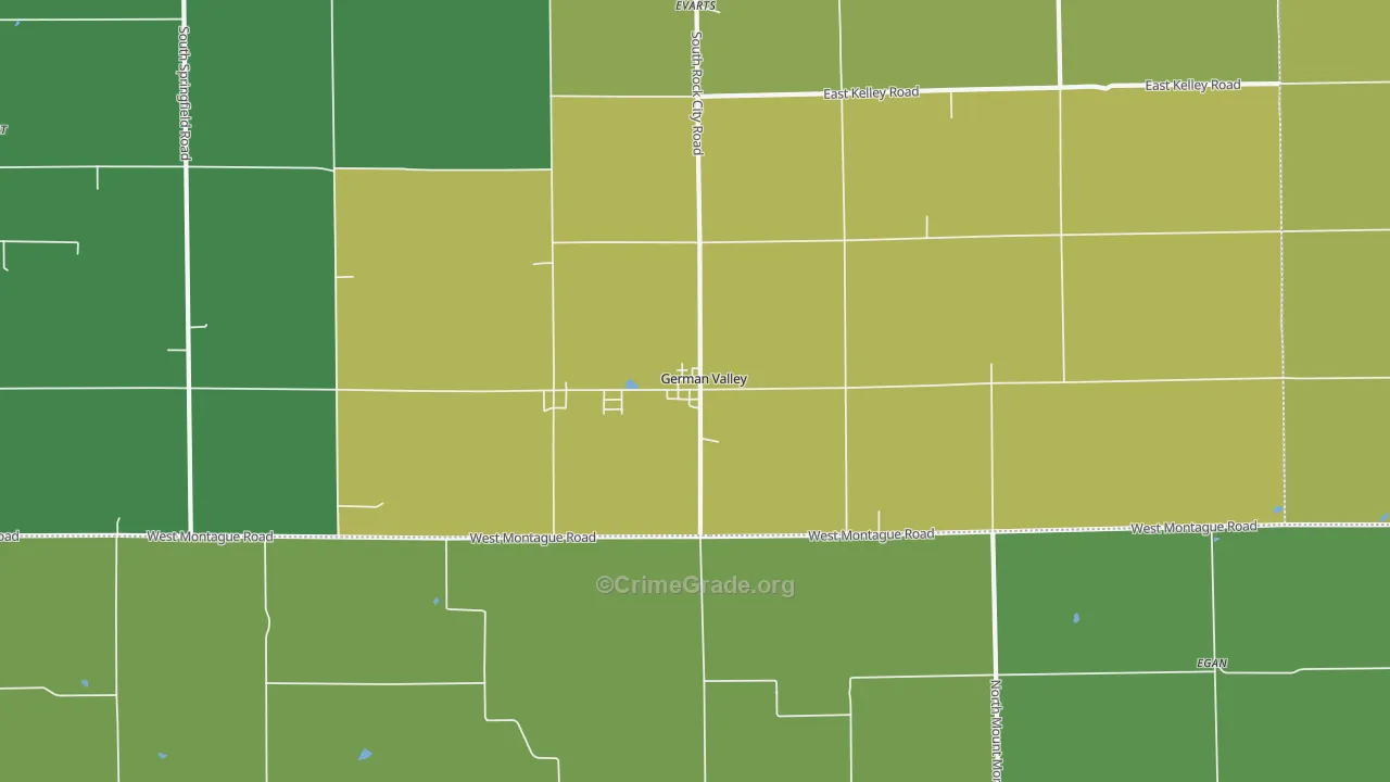 61039, IL Map of Theft Rates