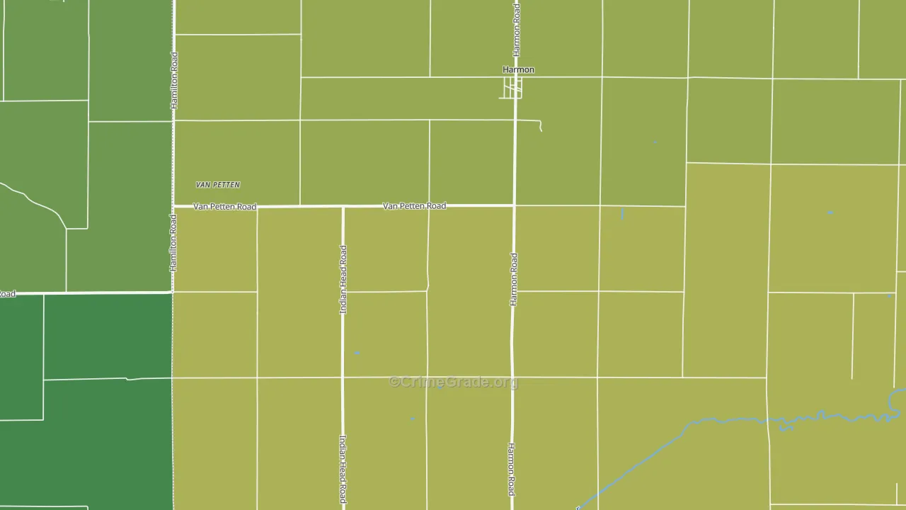 61042, IL Map of Theft Rates