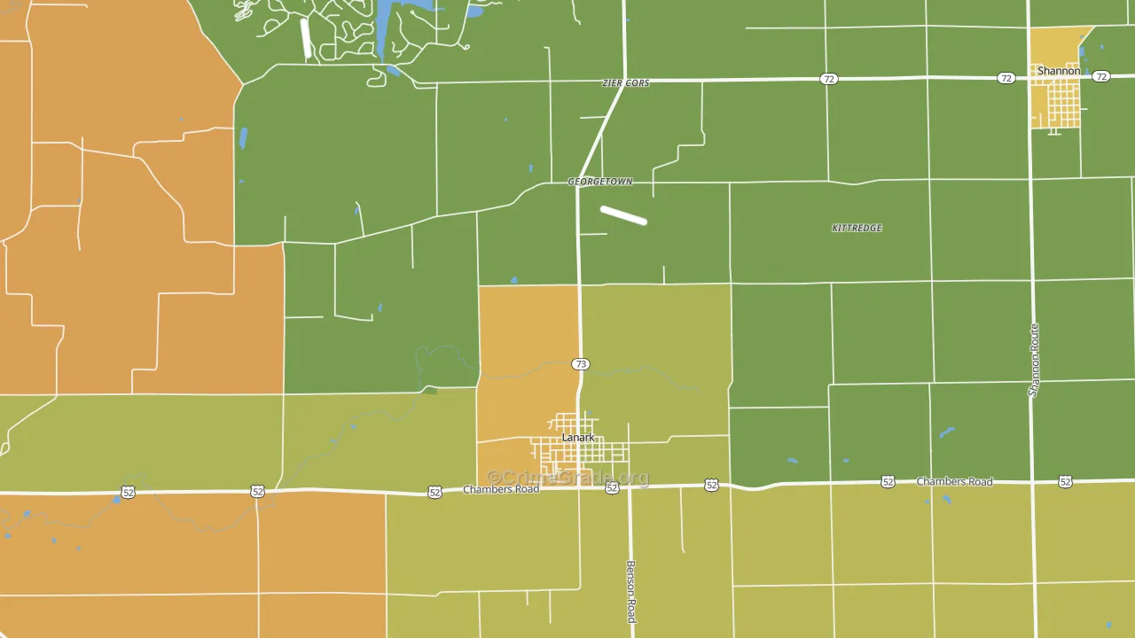 61046, IL Map of Theft Rates