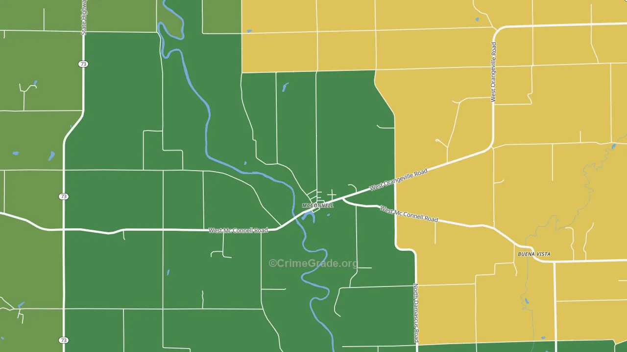 61050, IL Map of Theft Rates