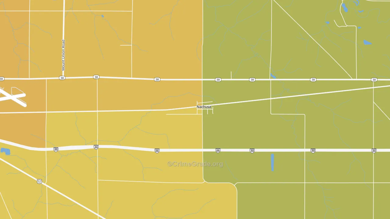 61057, IL Map of Theft Rates