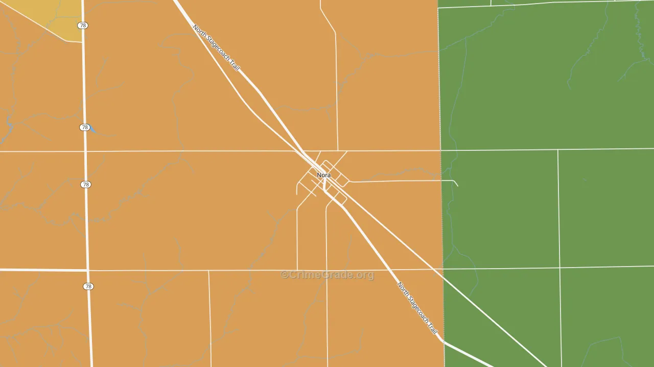 61059, IL Map of Theft Rates