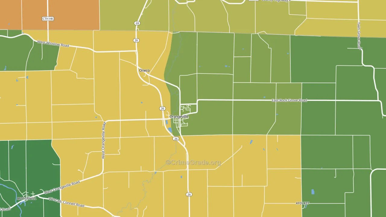 61060, IL Map of Theft Rates
