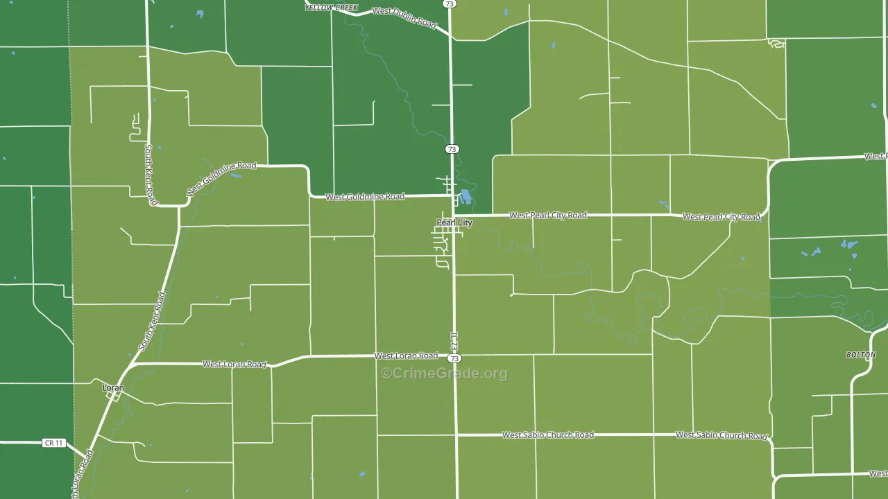 61062, IL Map of Theft Rates
