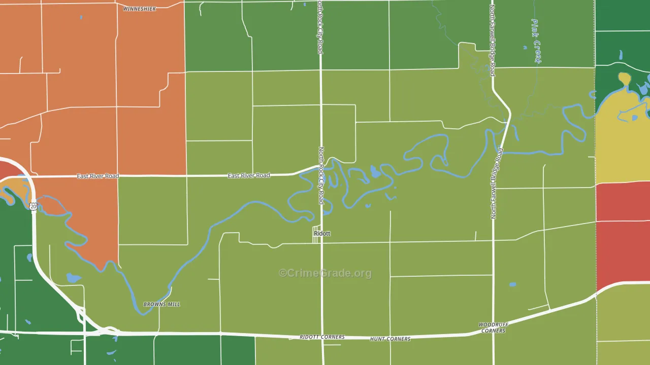 61067, IL Map of Theft Rates