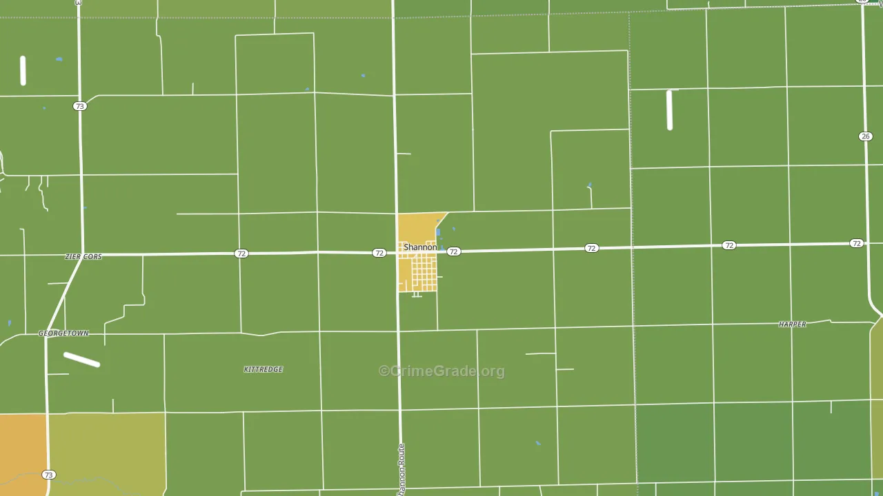 61078, IL Map of Theft Rates