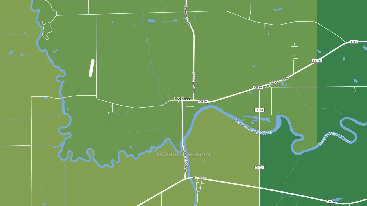 61079, IL Map of Theft Rates