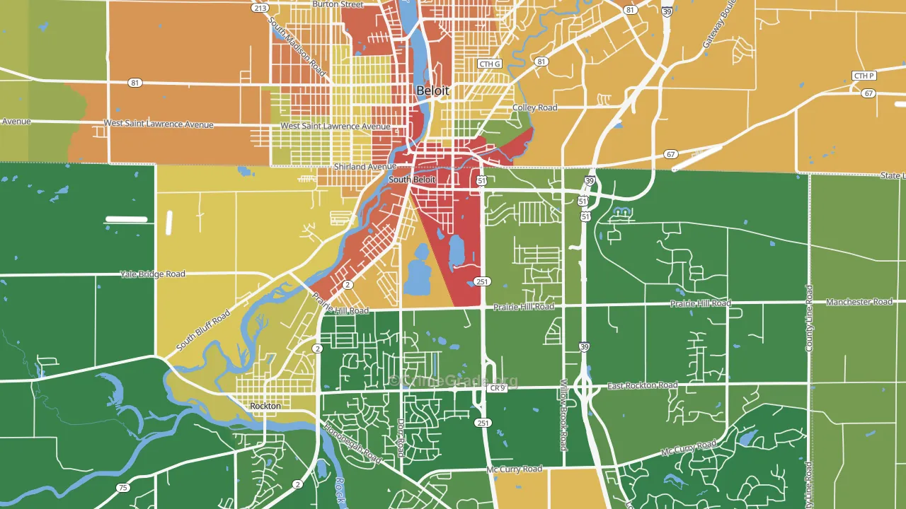 61080, IL Map of Theft Rates
