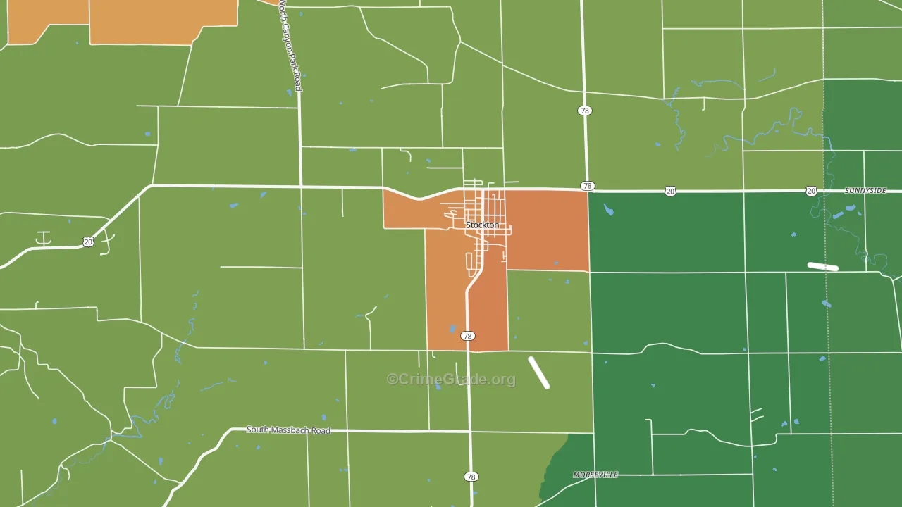 61085, IL Map of Theft Rates