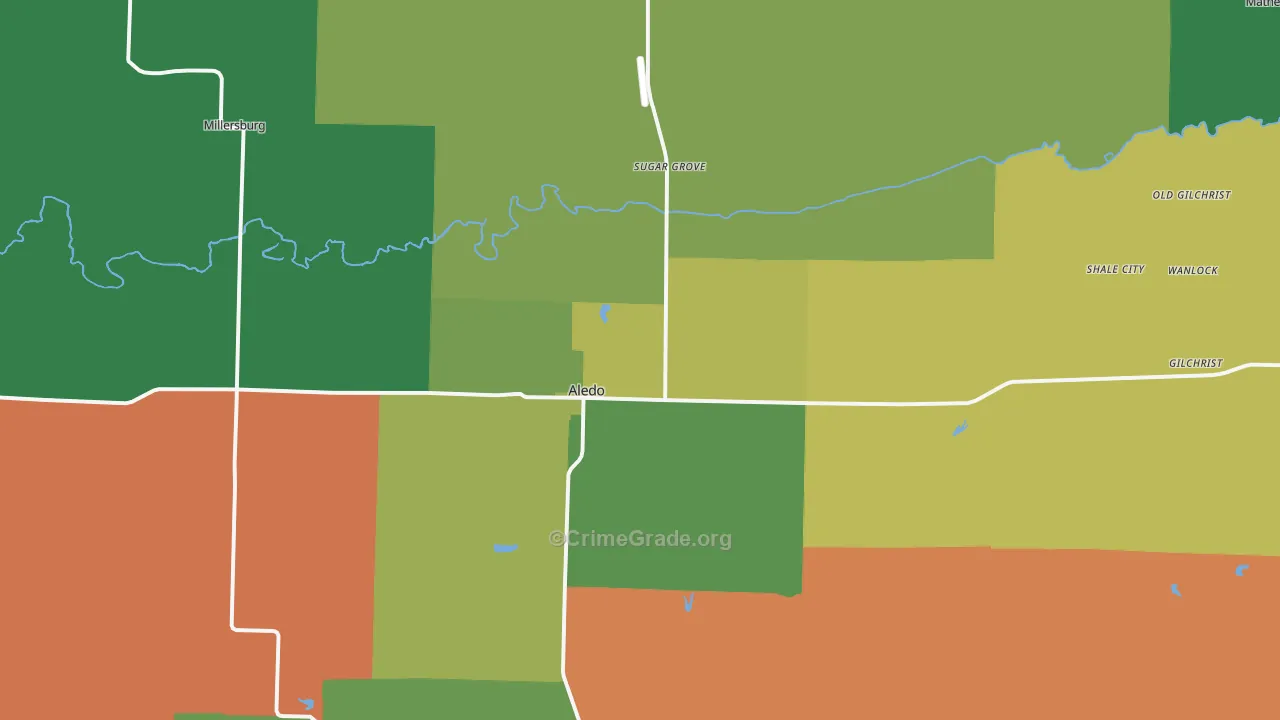 61231, IL Map of Theft Rates
