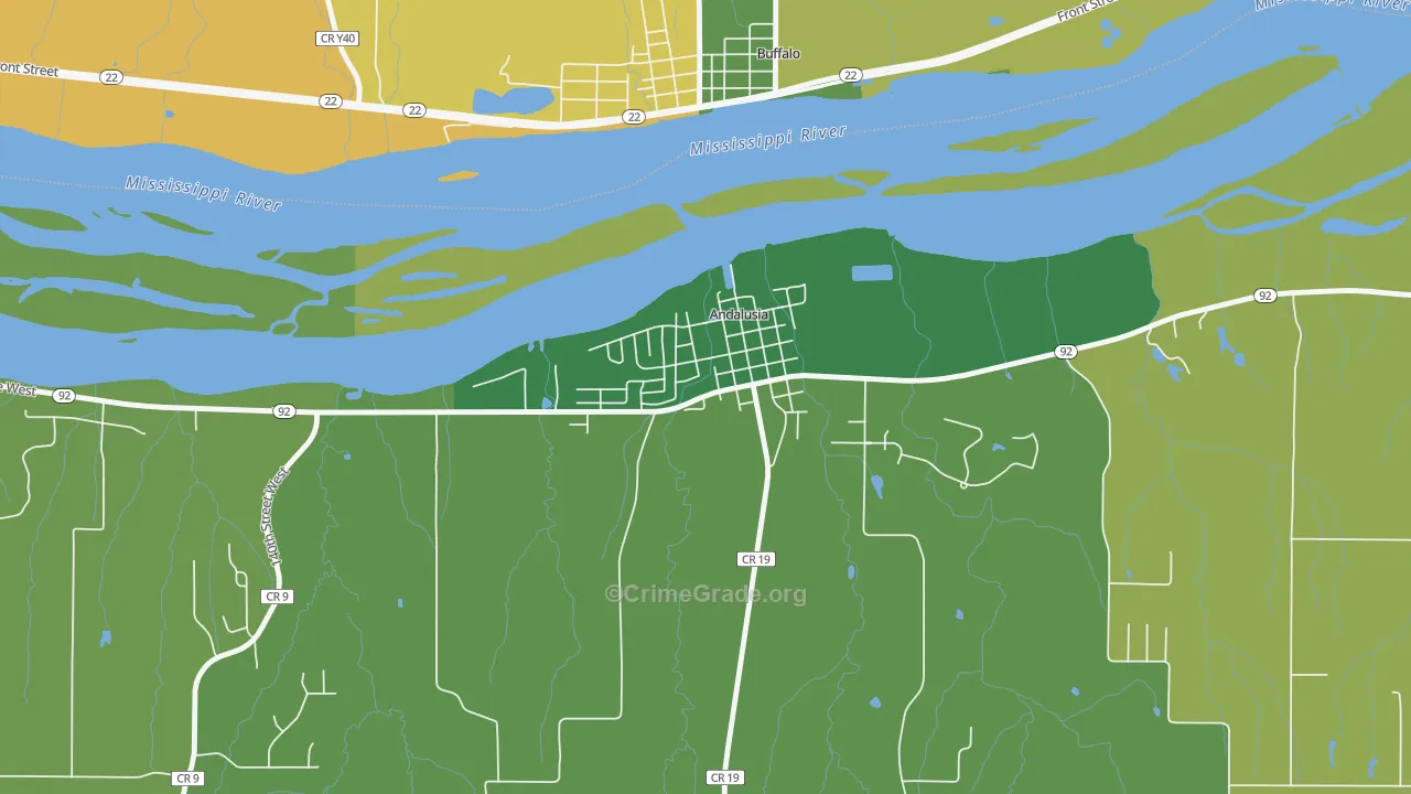61232, IL Map of Theft Rates