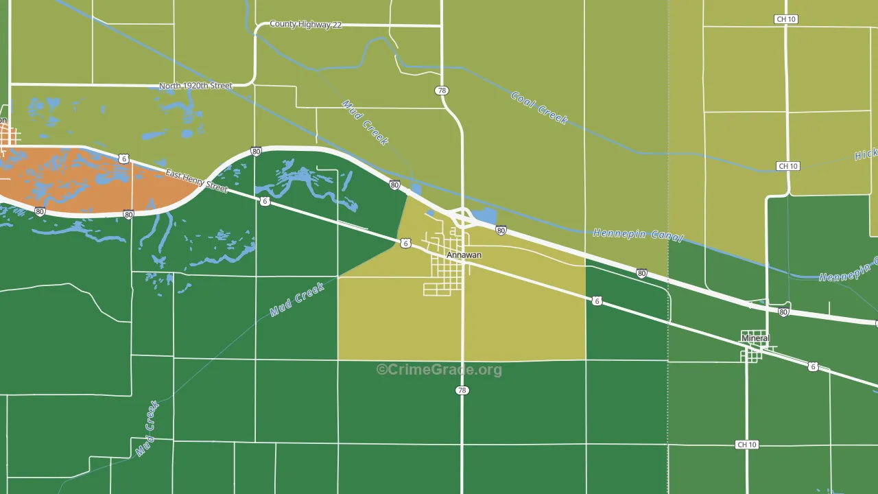 61234, IL Map of Theft Rates