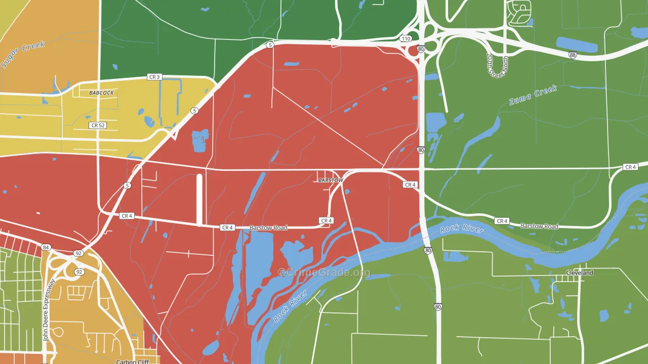 61236, IL Map of Theft Rates