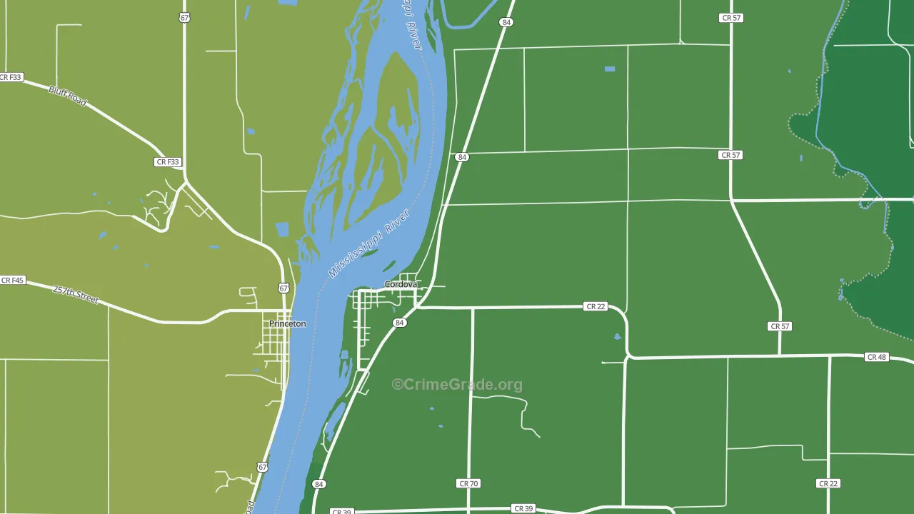 61242, IL Map of Theft Rates