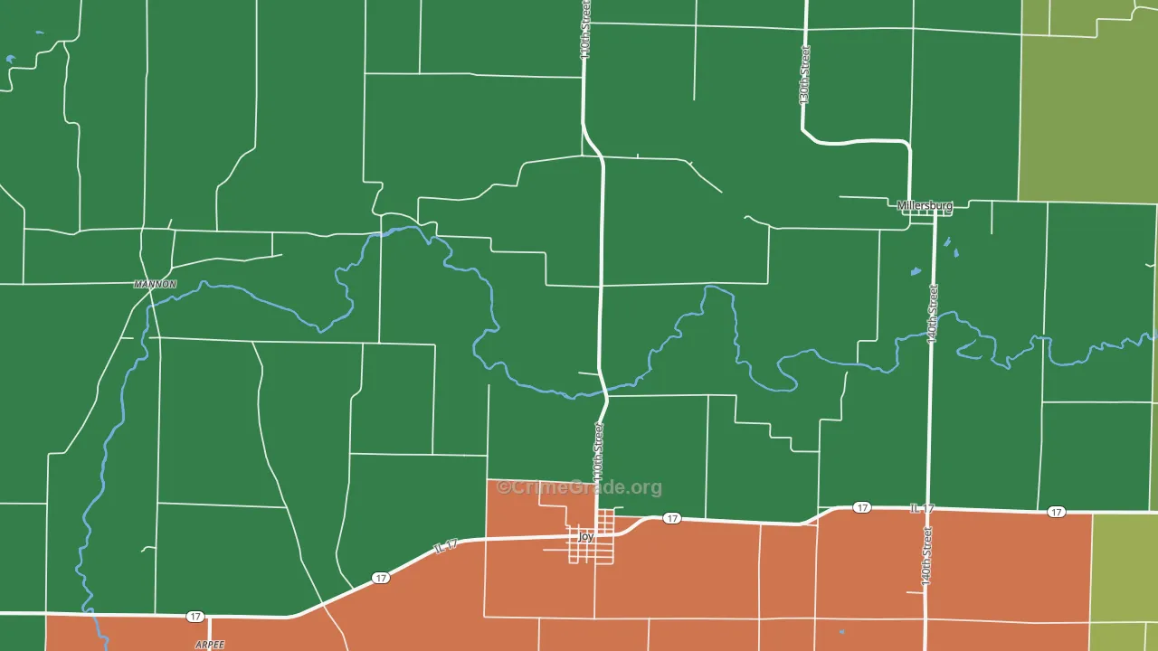 61260, IL Map of Theft Rates