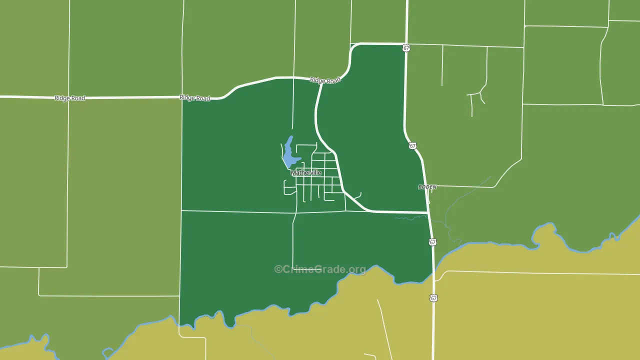 61263, IL Map of Theft Rates