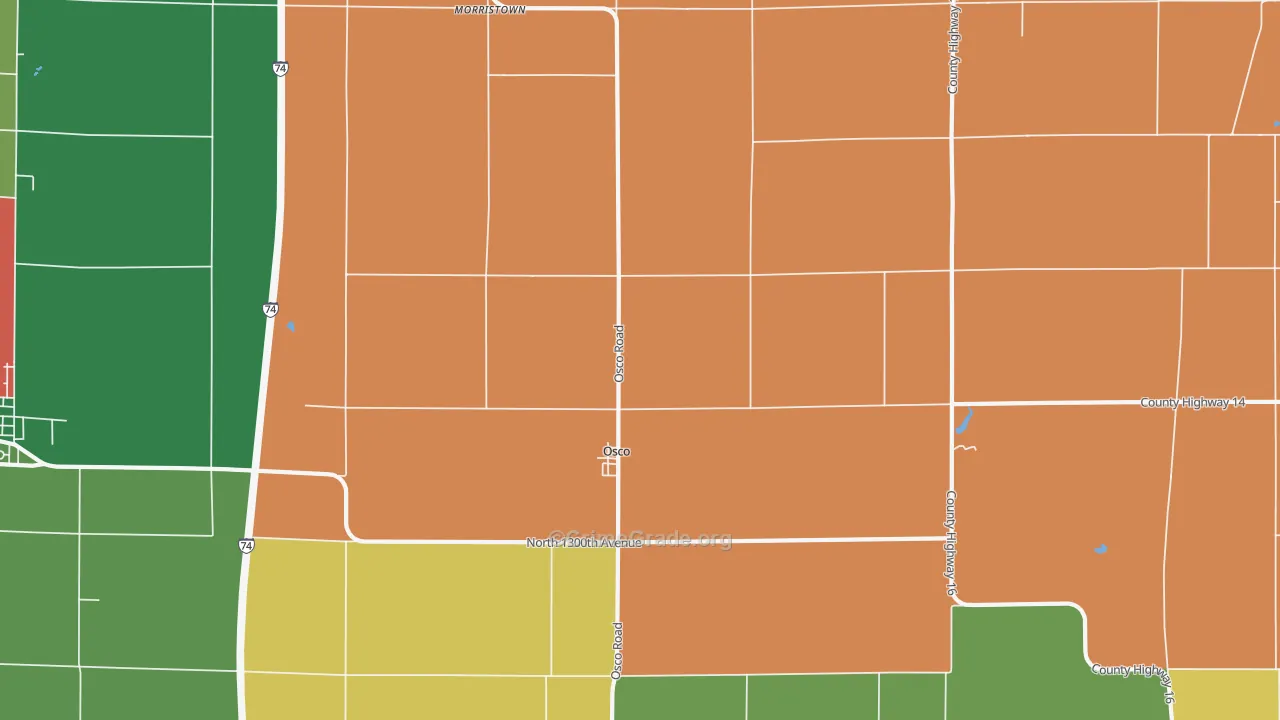 61274, IL Map of Theft Rates