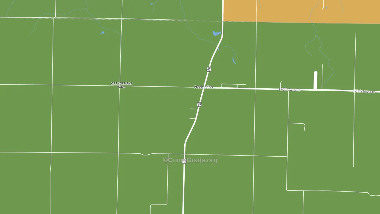 61276, IL Map of Theft Rates