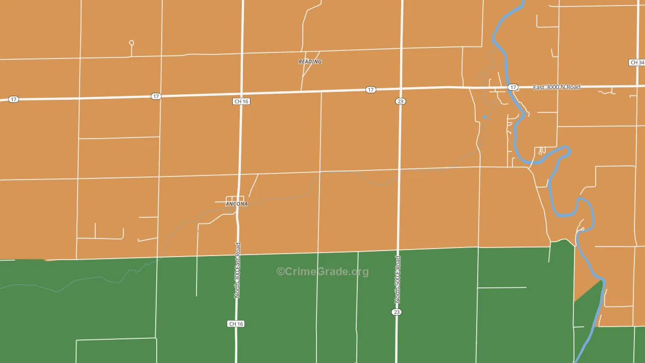 61311, IL Map of Theft Rates