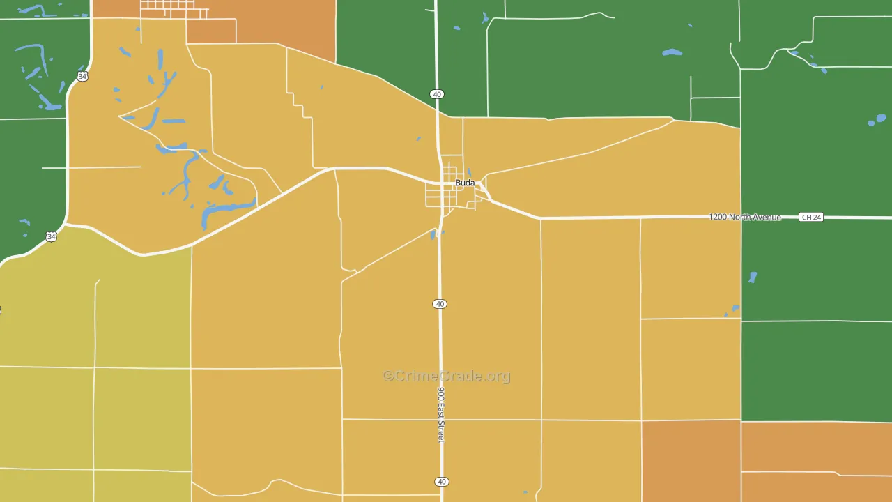 61314, IL Map of Theft Rates