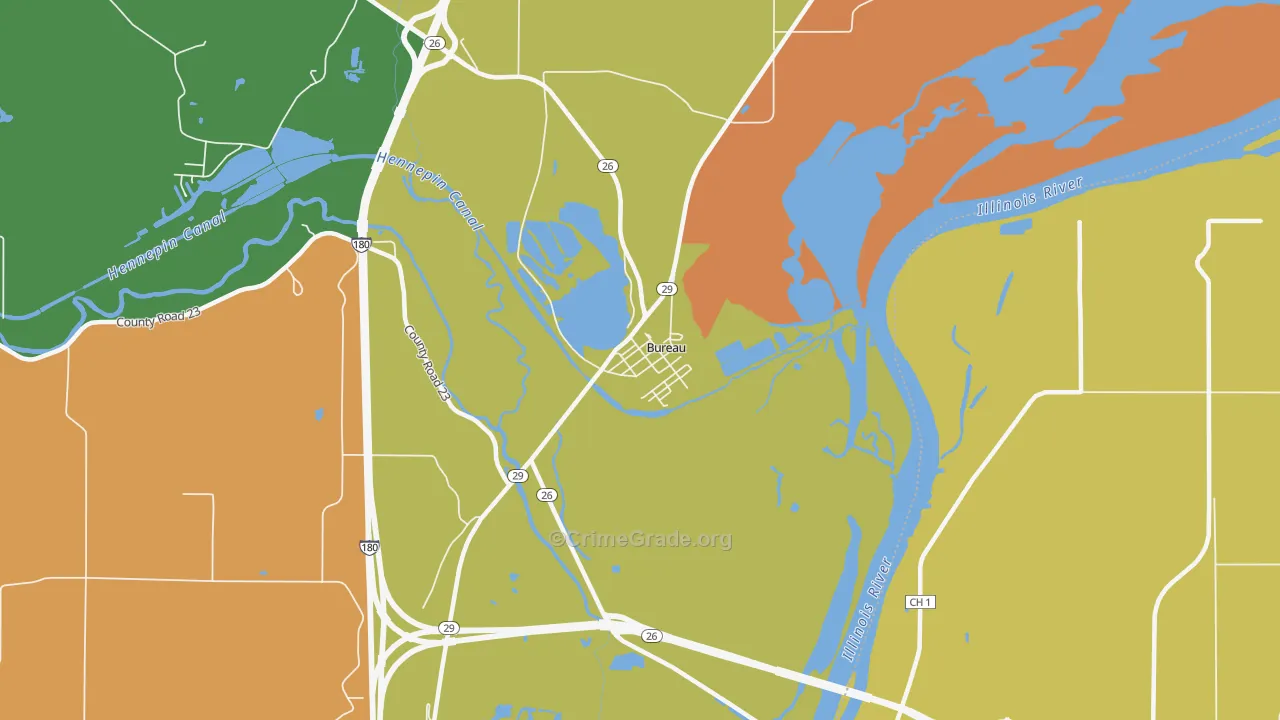 61315, IL Map of Theft Rates