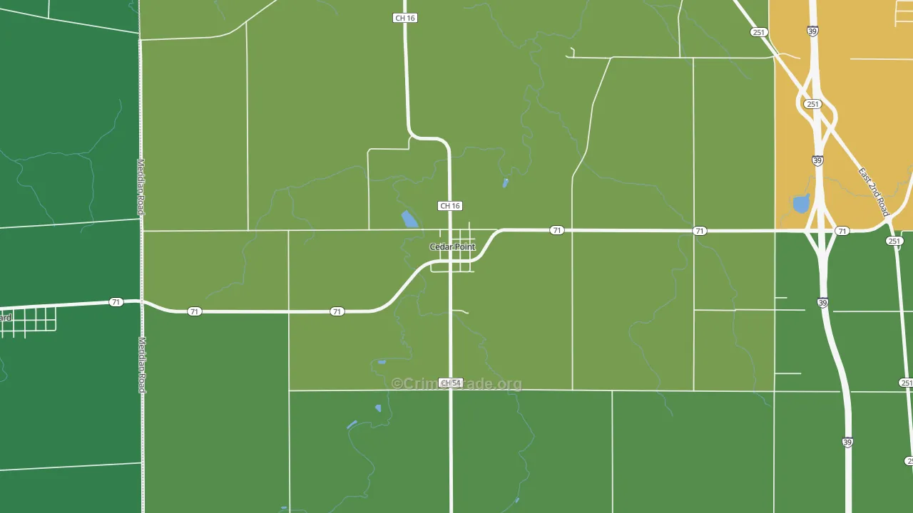 61316, IL Map of Theft Rates