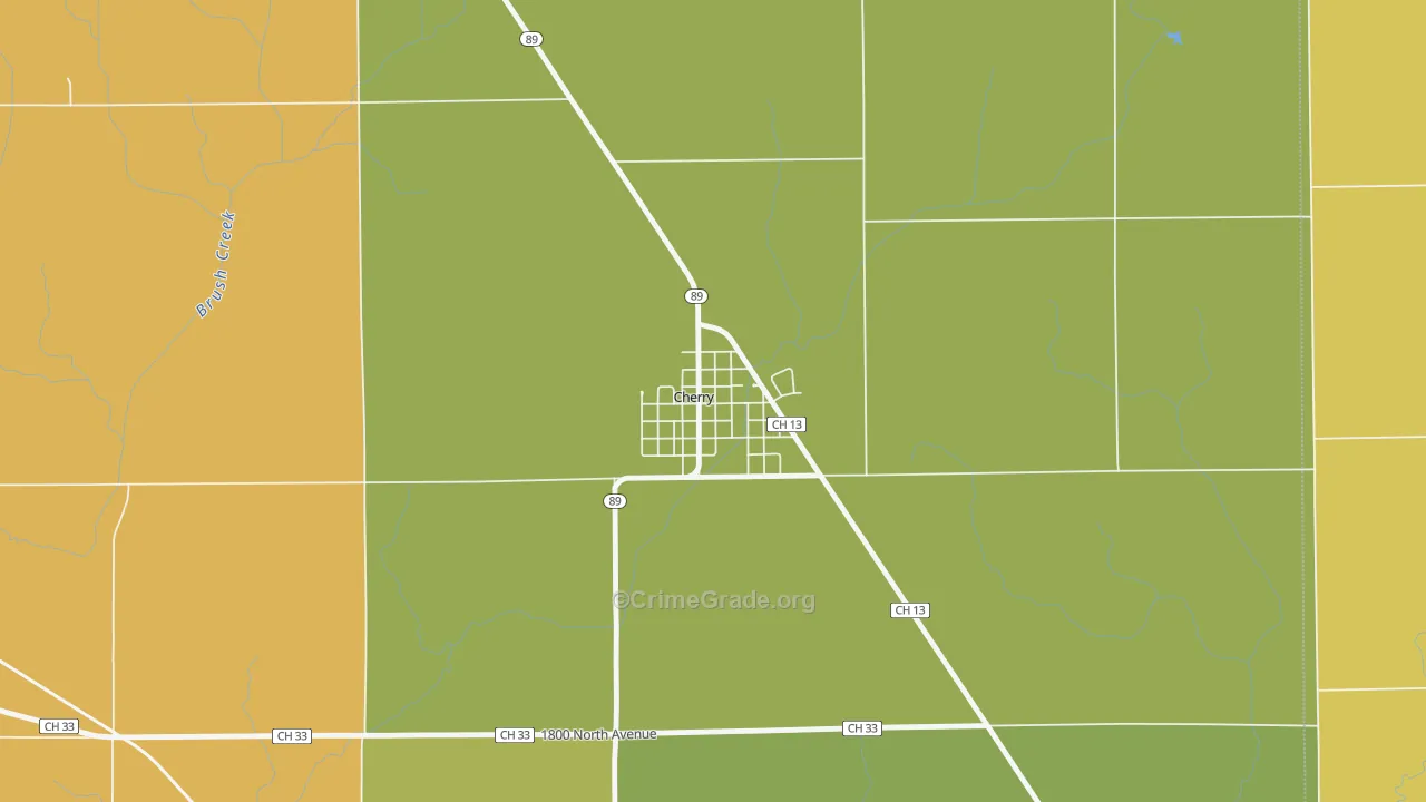 61317, IL Map of Theft Rates
