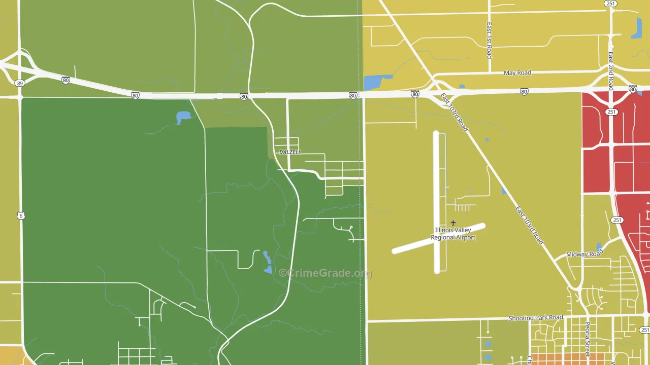 61320, IL Map of Theft Rates