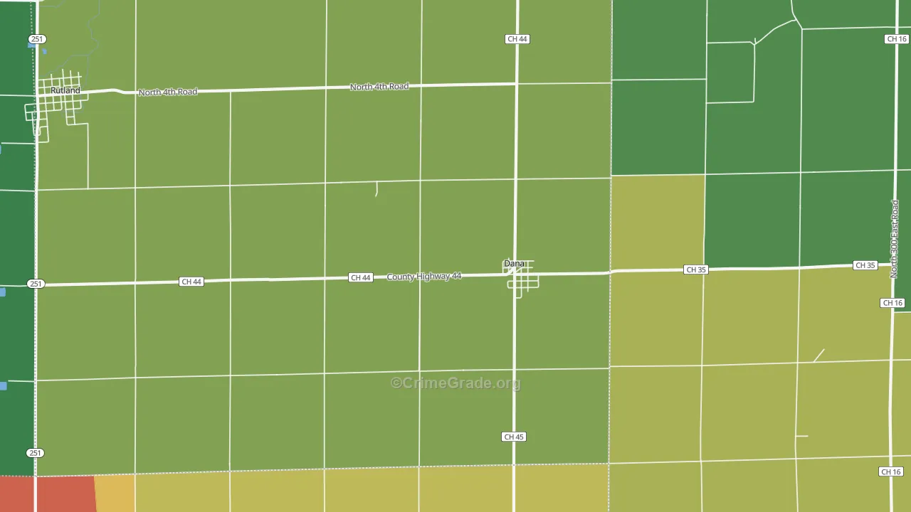 61321, IL Map of Theft Rates