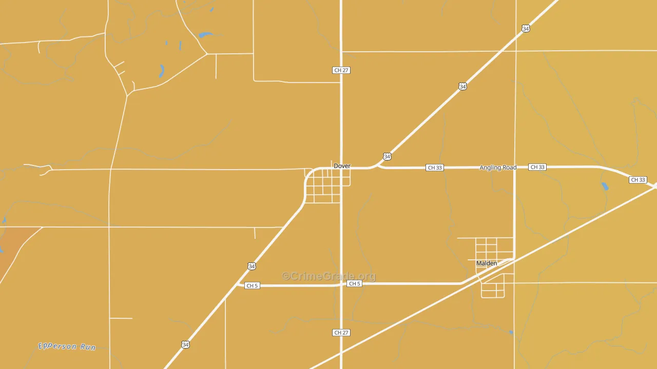 61323, IL Map of Theft Rates
