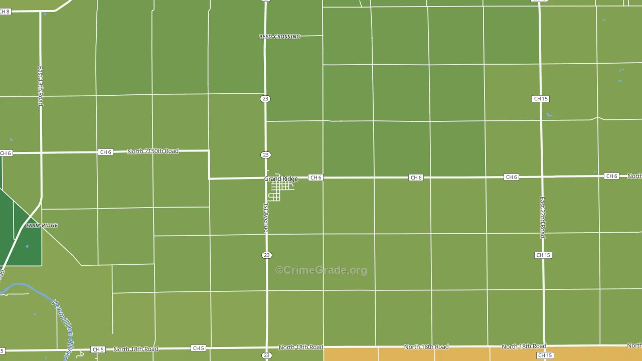 61325, IL Map of Theft Rates