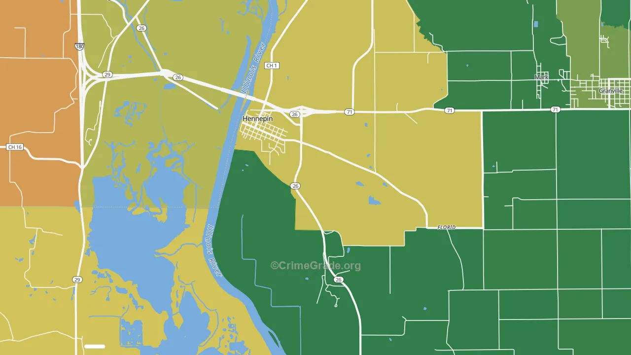 61327, IL Map of Theft Rates