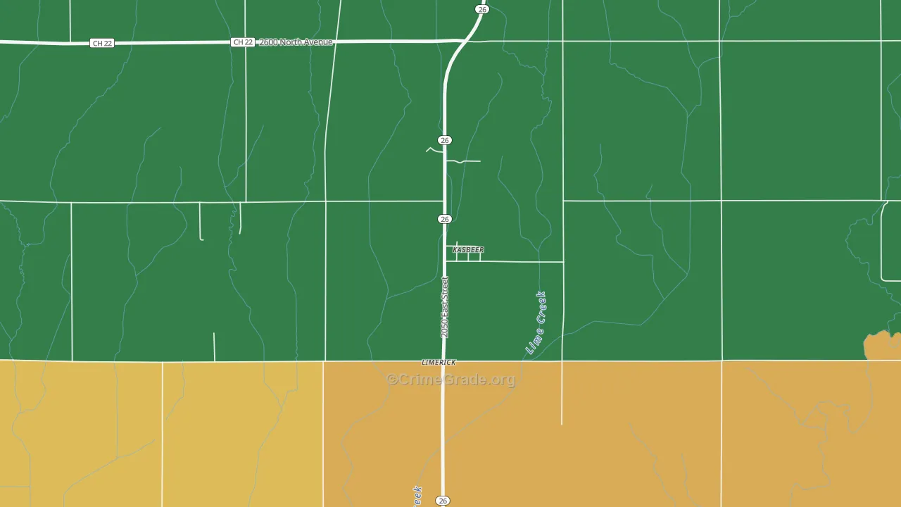 61328, IL Map of Theft Rates