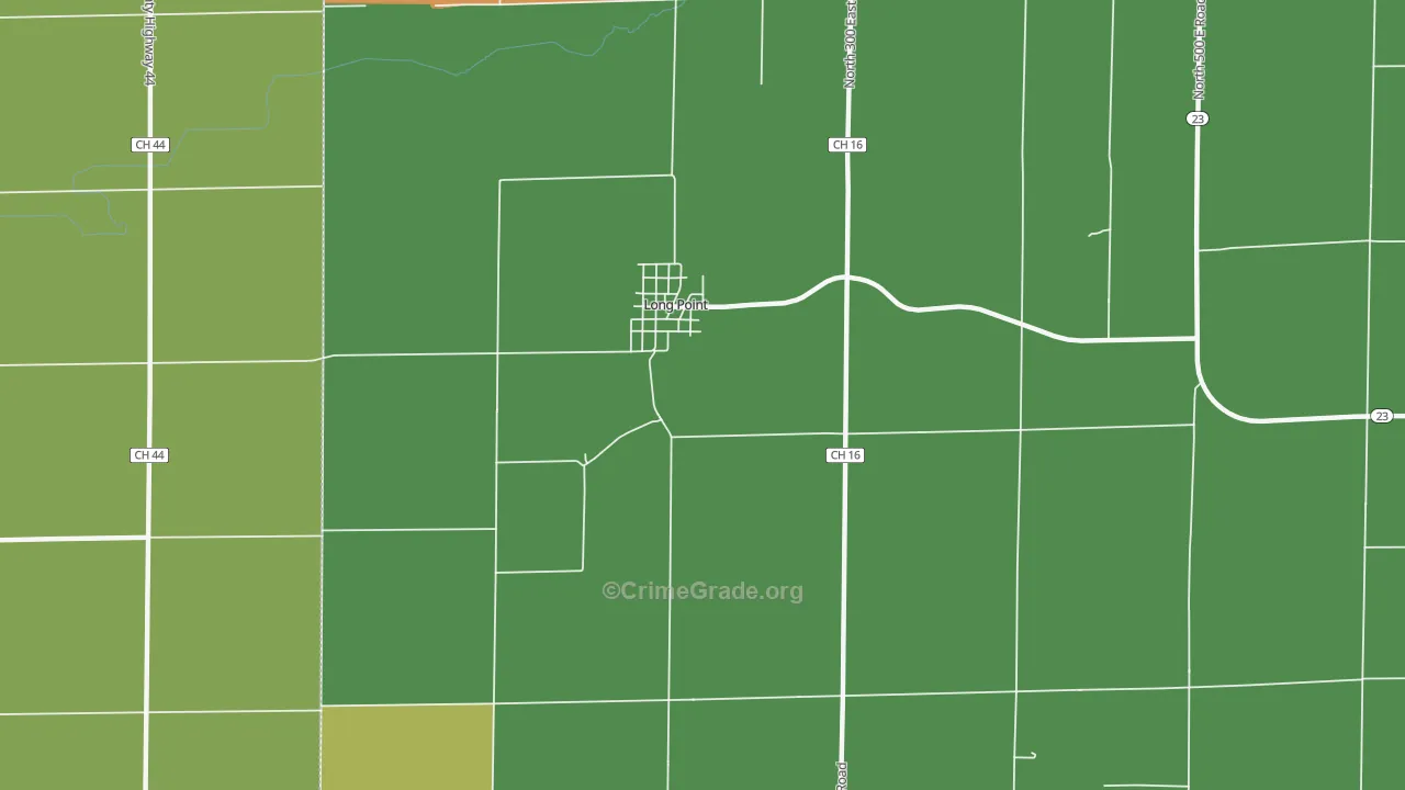 61333, IL Map of Theft Rates