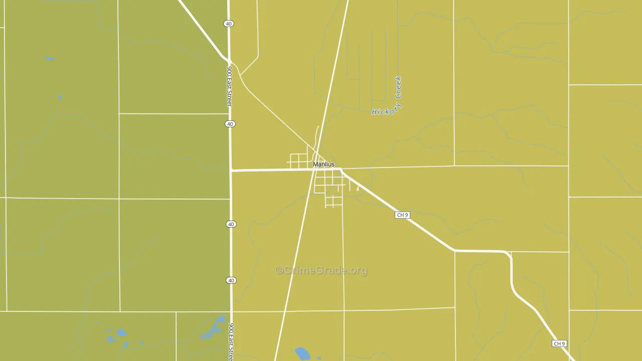 61338, IL Map of Theft Rates
