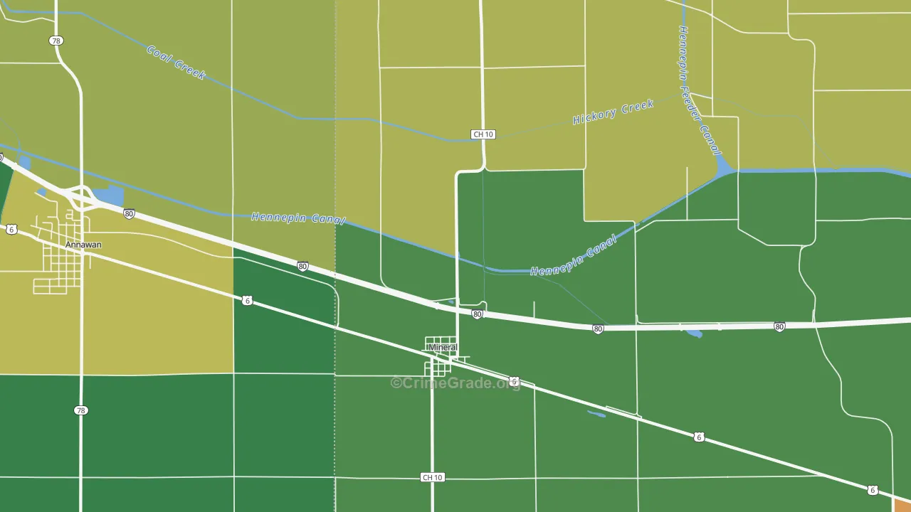 61344, IL Map of Theft Rates