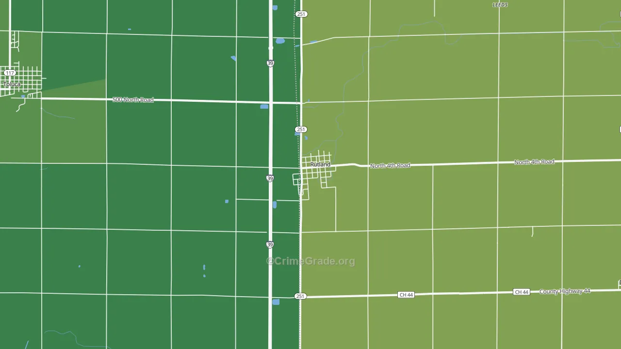 61358, IL Map of Theft Rates